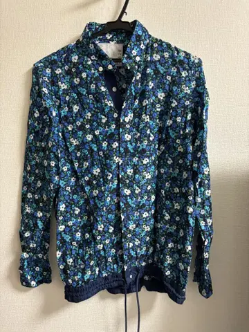 새상품급 sacai 남성용 드로 코드 꽃무늬 셔츠 1