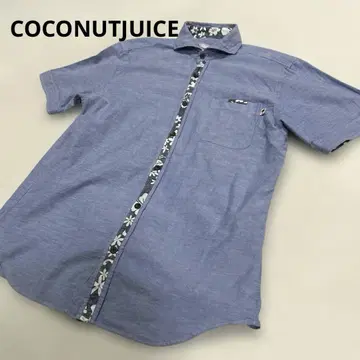 COCONUTJUICE 코코넛 주스 꽃무늬 반팔 셔츠 카리유시