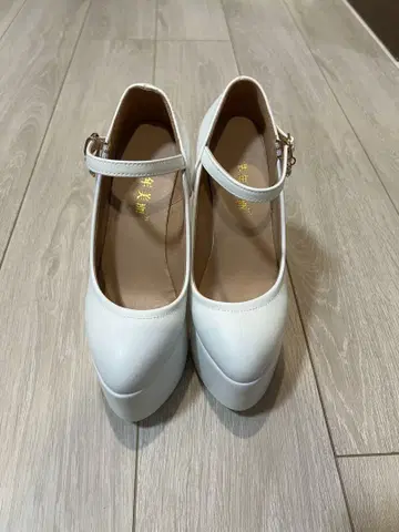 웨딩 신부 힐 화이트 하이힐