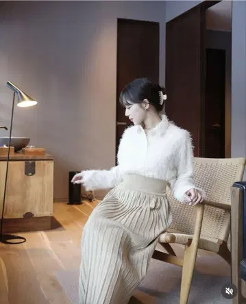 나노 유니버스 프린지 자카드 크롭 셔츠