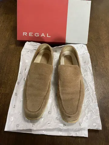 REGAL 베이지 스웨이드 슬립온