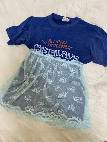 레이스 레이어드 스커트