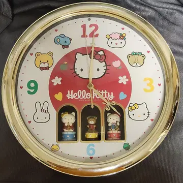 산리오 헬로키티 키티 카라쿠리 시계 레트로