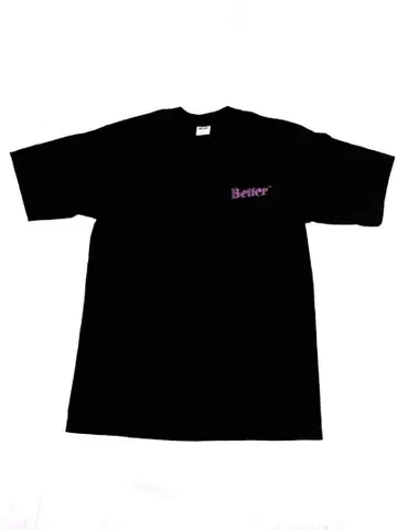 Better Gift Shop Avi Gold/로고 티셔츠 (블랙, M)