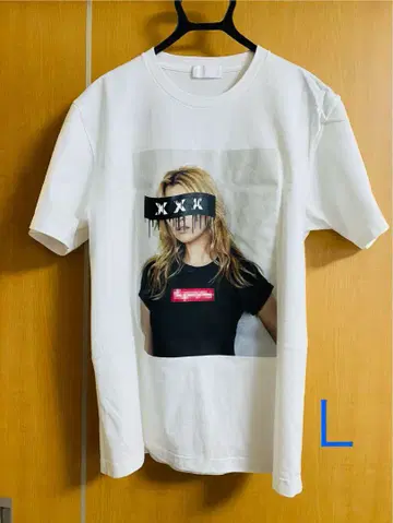 GOD SELECTION XXX 케이트 모스 티셔츠 L 흰색 화이트