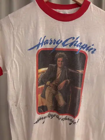 80's Harry Chapin WORLD TOUR 티셔츠  치비 티셔츠