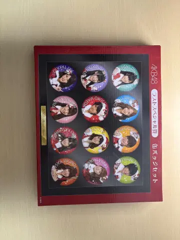 AKB48 산타 의상 캔뱃지 세트 12개