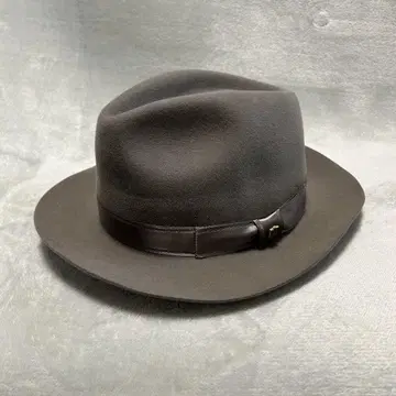 BUNJIROW 문지로 토끼 펠트 모자 중절모 그레이 54cm