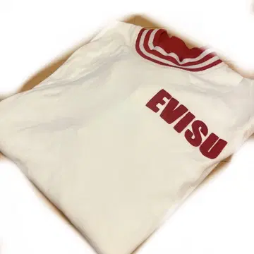 EVISU 상의 1장 아이보리 두꺼운 원단