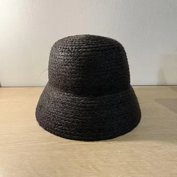 아줄 라피아 버킷 모자