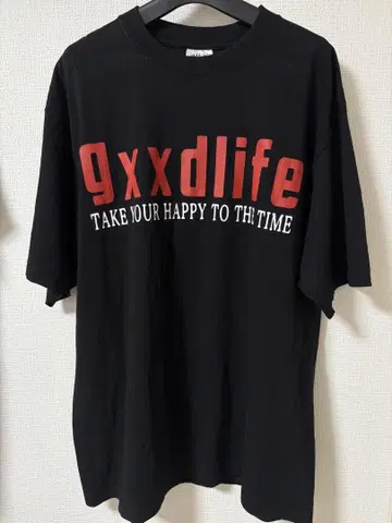 SHAKA WEAR GXXD LIFE 빨간색 로고 오버 사이즈 티셔츠
