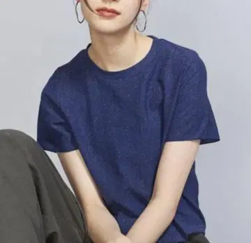 BEAUTY&YOUTH 라메 숏 슬리브 티셔츠