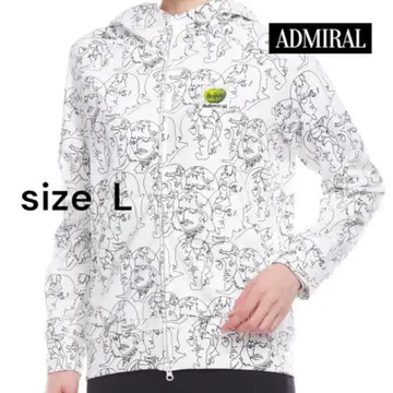 어드미럴 Admiral BEATLES 콜라보 페이스 프린트 후드티 L