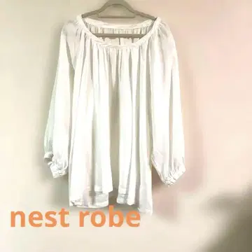 한정 가격 인하 중 nest Robe 화이트 긴팔 블라우스