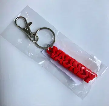 vaundy 러버 키체인 빨간색 레드 러버 키링 라스트 1