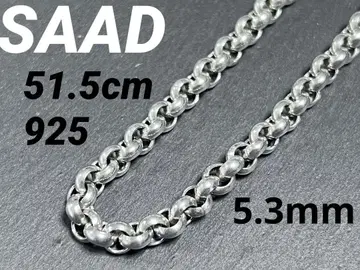 SAAD  롤 체인 목걸이 925 51.5cm 5.3mm