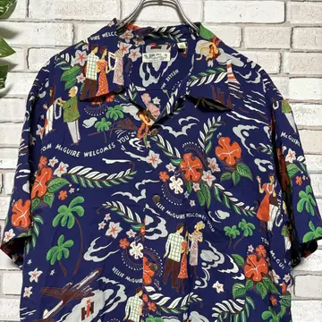 Sun Surf RAYON 100% 알로하 셔츠 L 사이즈