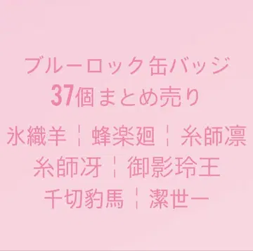 블루 록 블루 록 캔뱃지 37개 묶음 판매