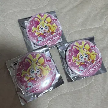 너와 아이돌 프리큐어 드림 스테이지 큐어 아이돌 캔뱃지 3개 세트
