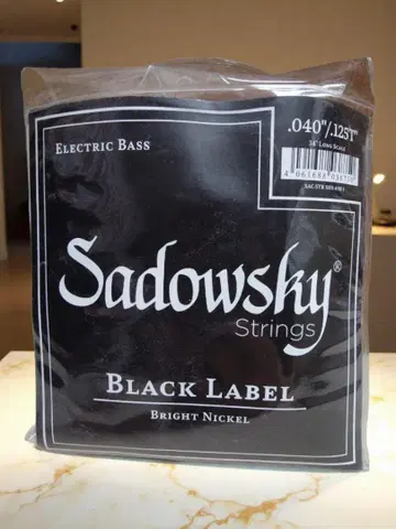 Sadowsky Black Label 베이스 줄 5줄 .040/.125