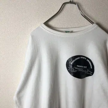 BELLINI SPORTSWEAR 오버 사이즈 맨투맨 화이트