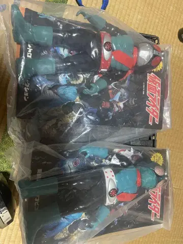 가면라이더 1호, 2호, 후지오카 히로시, 사사키 고, 헤드 면이 빠짐
