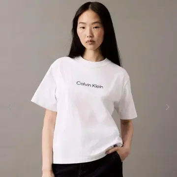 캘빈클라인 반팔 티셔츠 화이트