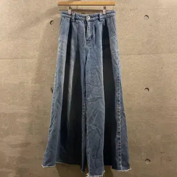 와이드 데님 초와이드 A 라인 배기 빈티지 구제 의류 아카이브