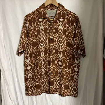 Casely Hayford 반팔 카라 셔츠 린넨