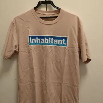 inhabitant. 로고 티셔츠 핑크