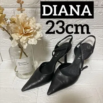 DIANA 펌프스 하이힐 23cm 블랙 스틸레토 가죽 신발