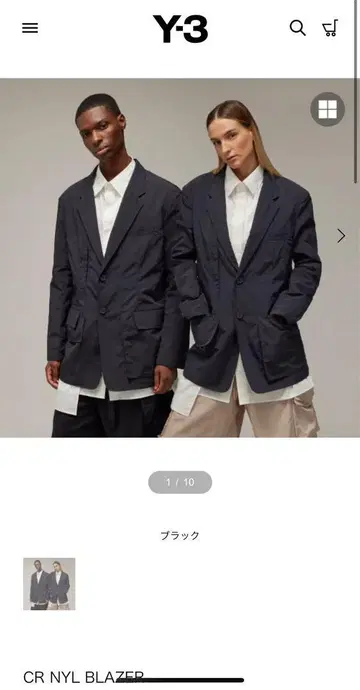 완판템 Y-3 CR NYL BLAZER 블랙