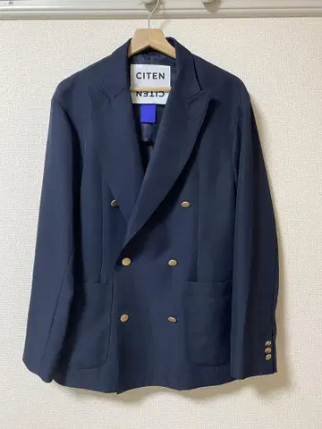 CITEN 네이비 더블 브레스트 자켓 네이비 블레이저