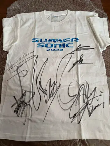 King Gnu Summer Sonic 2022 사인 포함 T셔츠