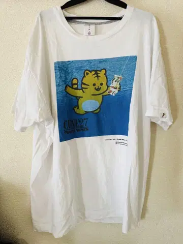 CUNE 캐릭터 티셔츠 화이트