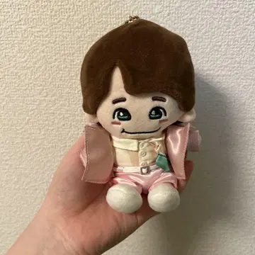 봉제 인형 핑크 약 15cm 참 포함