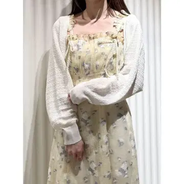 백 드로스트 시어 볼레로 가디건