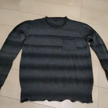 MEN'S MELROSE 그레이 스트라이프 니트