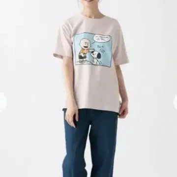 애프터눈 티 스누피 반팔 티셔츠 JM640