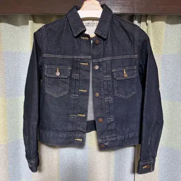 거의 새상품 MUJI 데님 자켓 기장 짧은