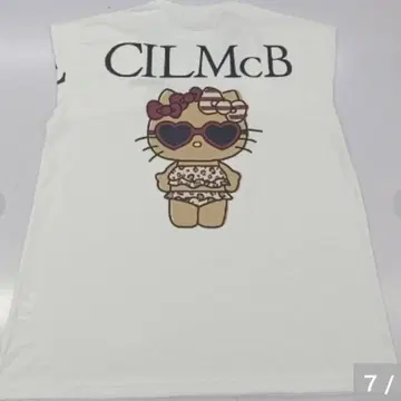 세실 맥비 헬로키티 반팔 티셔츠 일광화상 키티 아베일 M L
