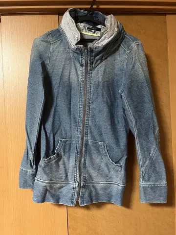 데님 후드 자켓