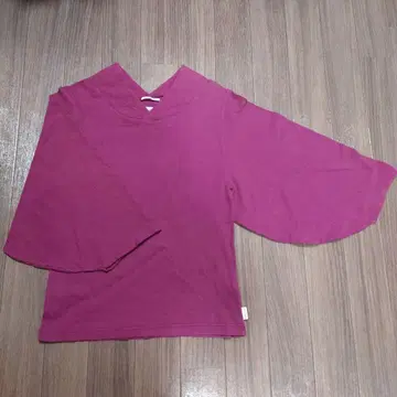 SOU SOU 다카시마 주름 40/40 나기 지반 주홍색