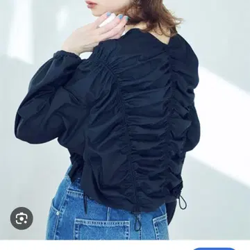 ELLEgirl 개더 셔링 가디건