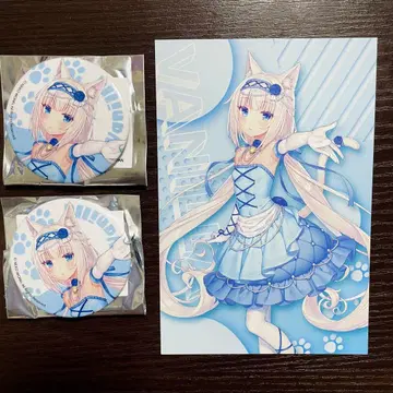 고양이 파라 POP UP 아키하바라 한정판 보크스 캔뱃지 카드 바닐라