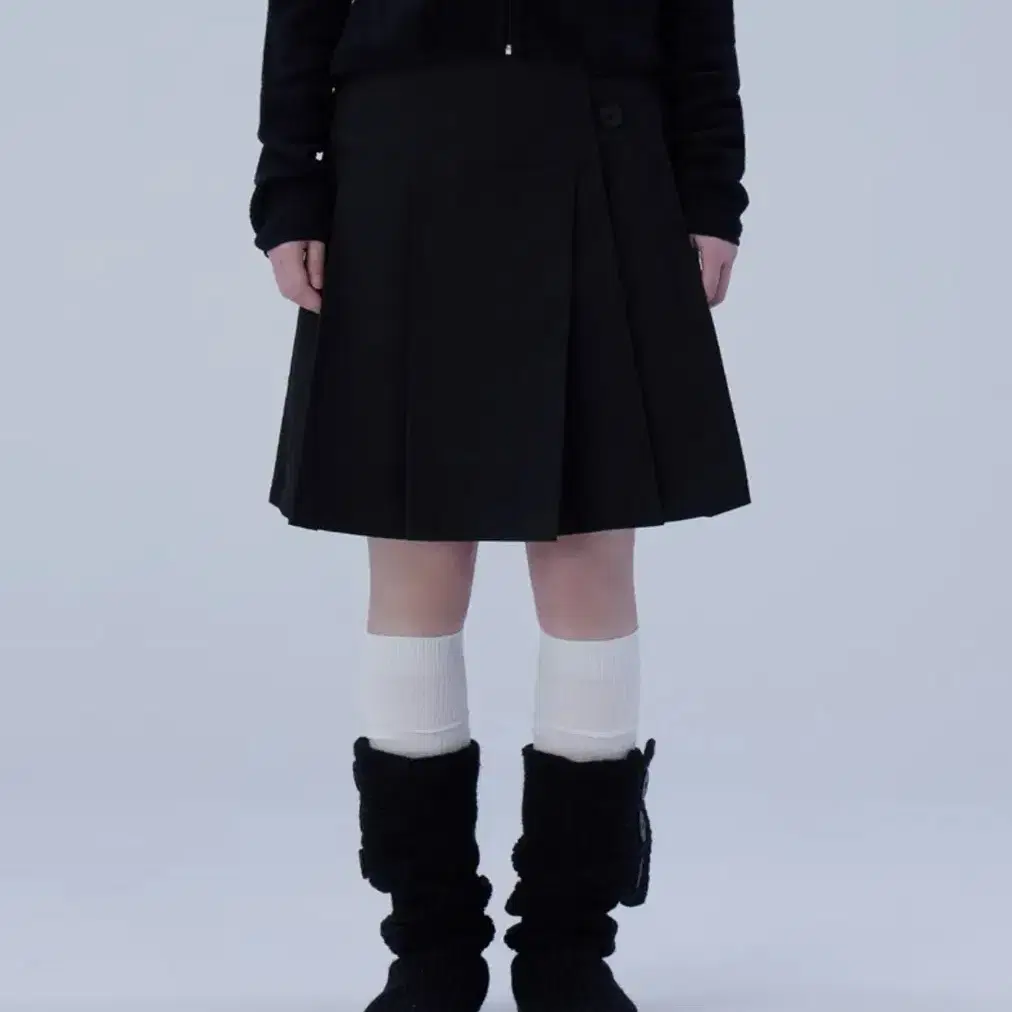 【Miseki SEOUL】Midi wrap skirt Miseki Seoul midi wrap skirt black midi skirt #미세키서울