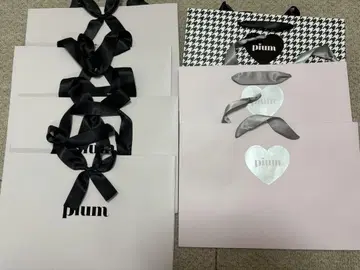 pium 쇼핑백 종이 봉투 7개