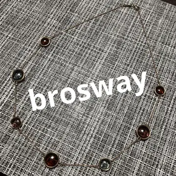 새상품급 brosway 브로스웨이 목걸이 멀티 컬러 유리