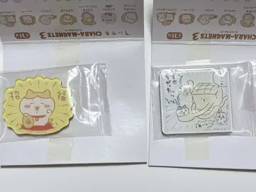 치이카와 (먼작귀) 캐릭터 자석 3개 하치와레 초복 2개 세트
