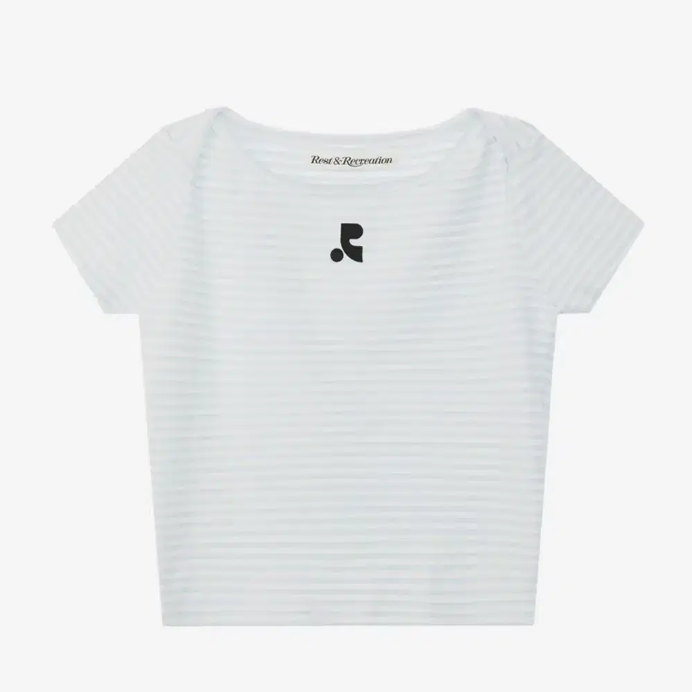 ■Rest & Recreation■ STRIPE LIP NECK TSHIRT NAVY RR242TP00 Rest & Recreation Stripe lip Neck T-Shirt (Navy/White